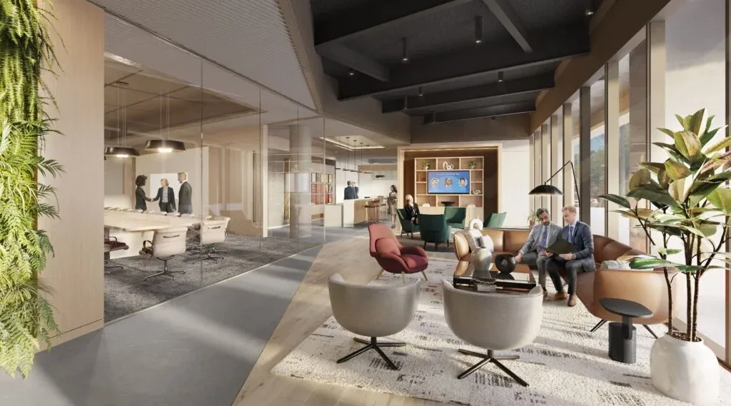 Office and workplace, 3D rendering