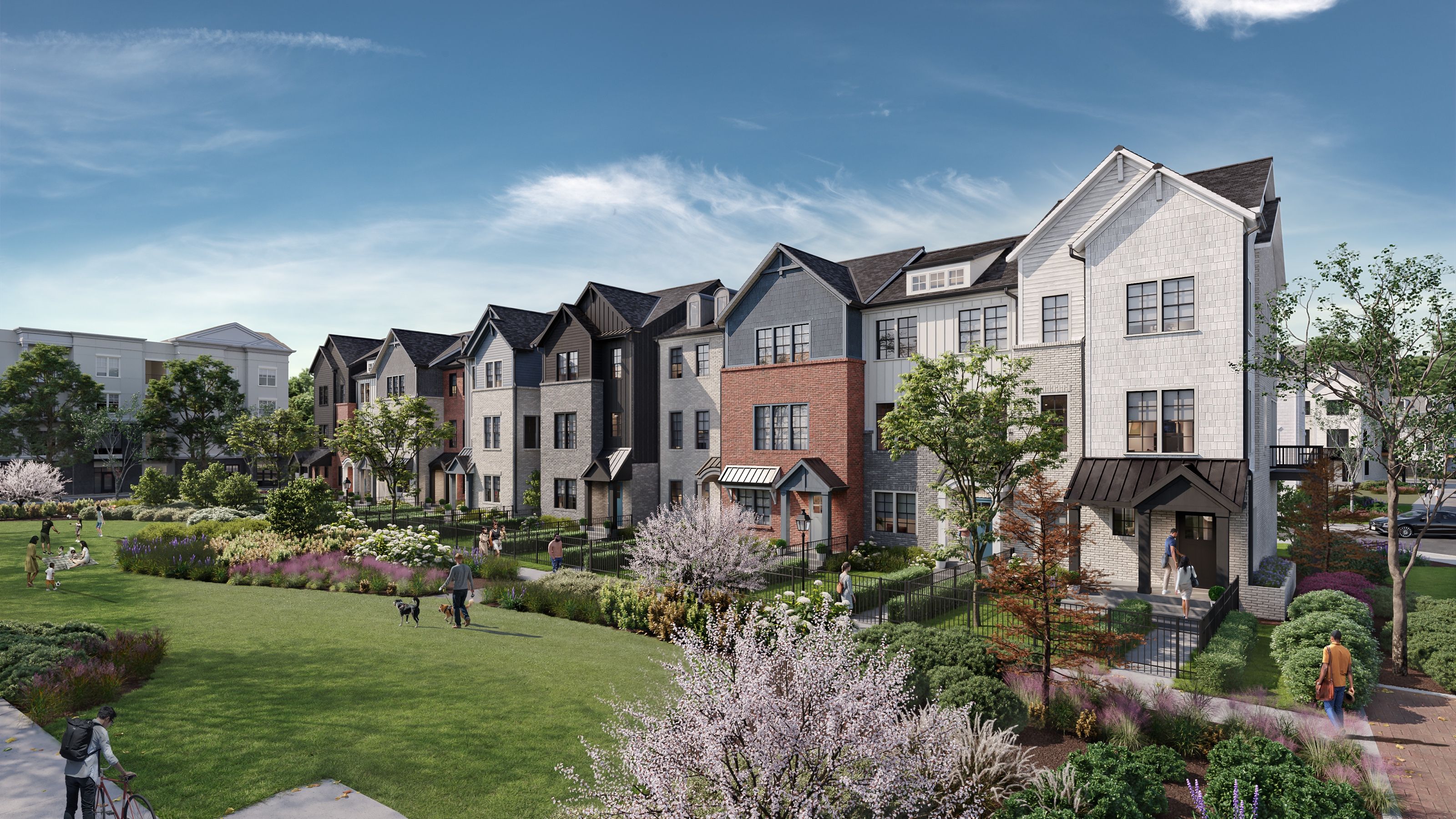 3d architectural rendering townhome
