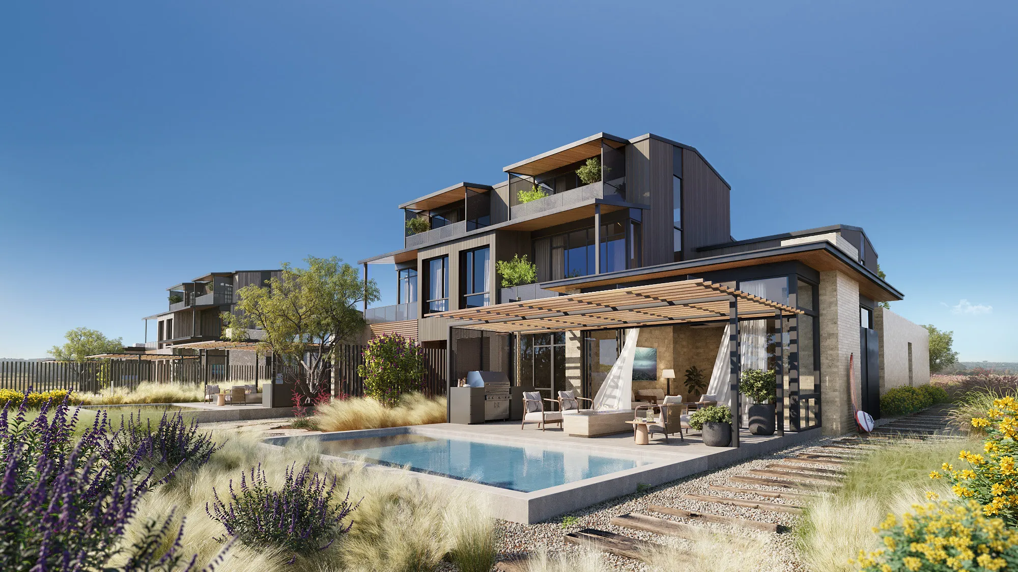 Austin Surf Club, exterior rendering