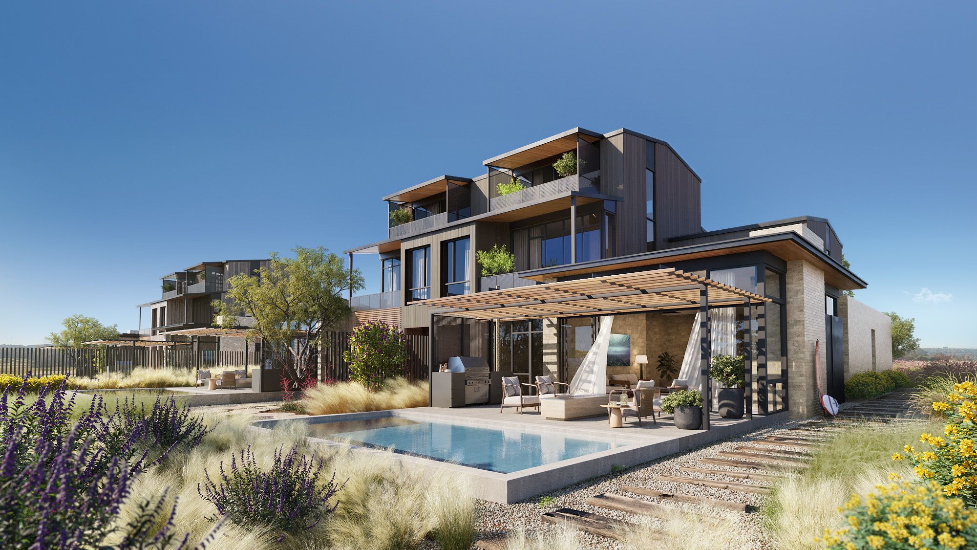 Austin Surf Club, exterior rendering