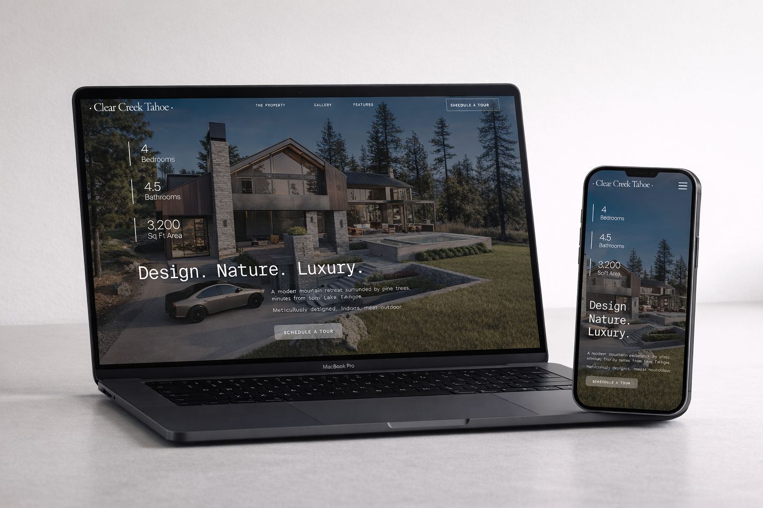 3D rendering for Clear Creek, Lake Tahoe, Nevada