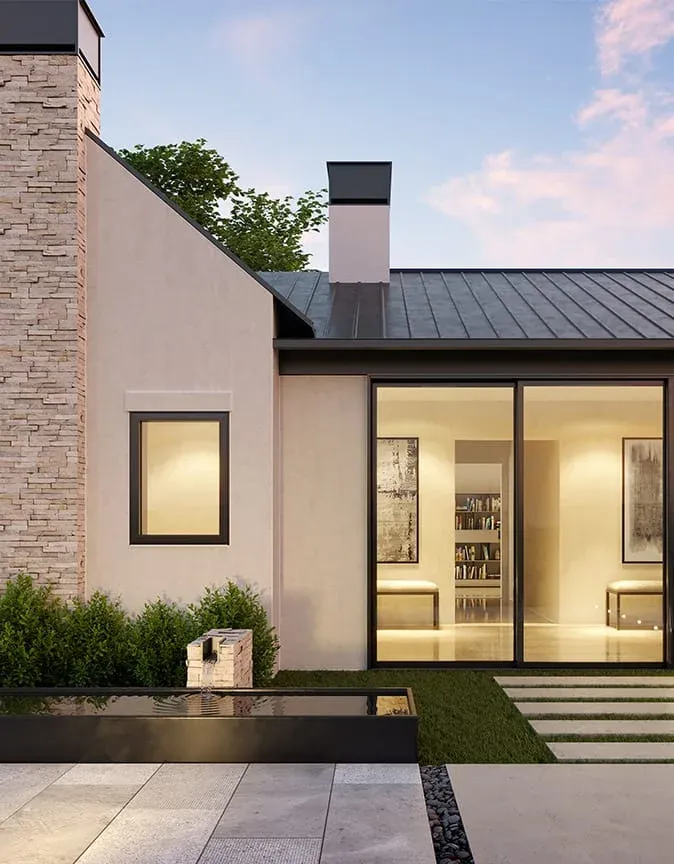 rendering exterior of property