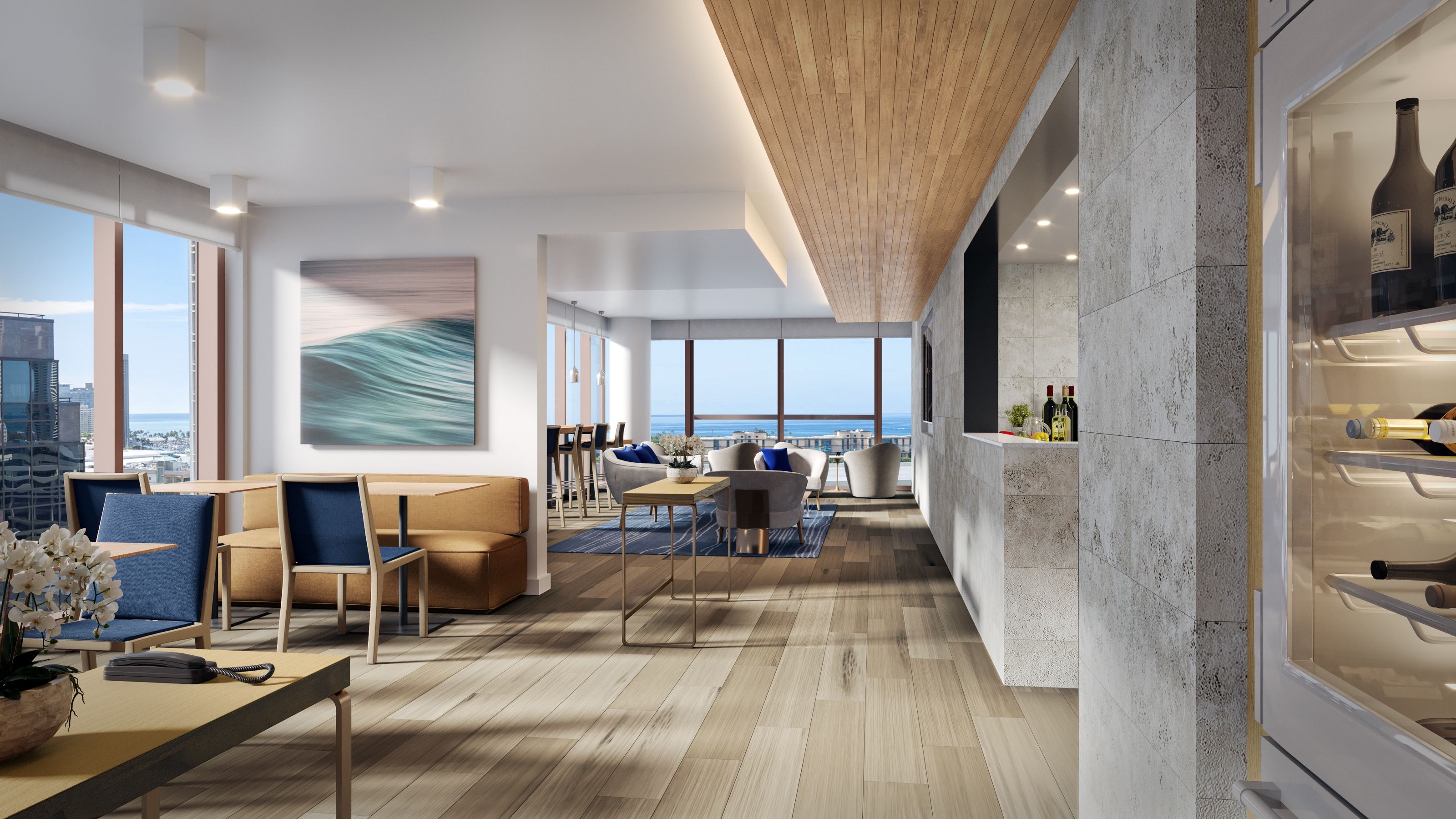Photorealistic 3D commercial building rendering