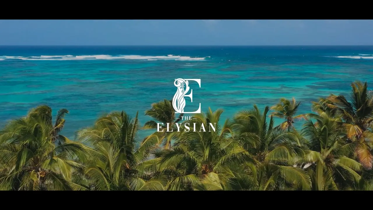 Still from The Elysian launch film: the resort residences above Montego Bay, Jamaica, animated by NoTriangle Studio.