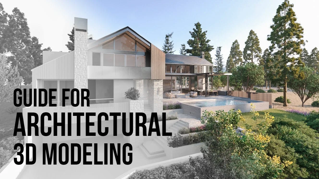 A 3D model being built from architectural drawings