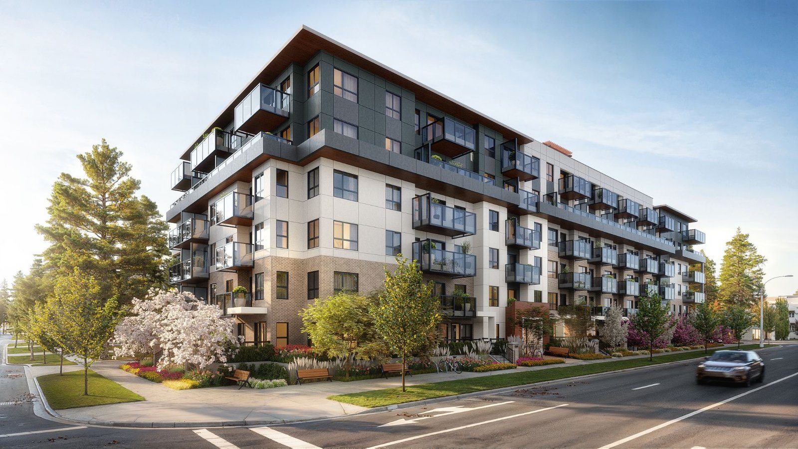 3d architectural visualization of a development