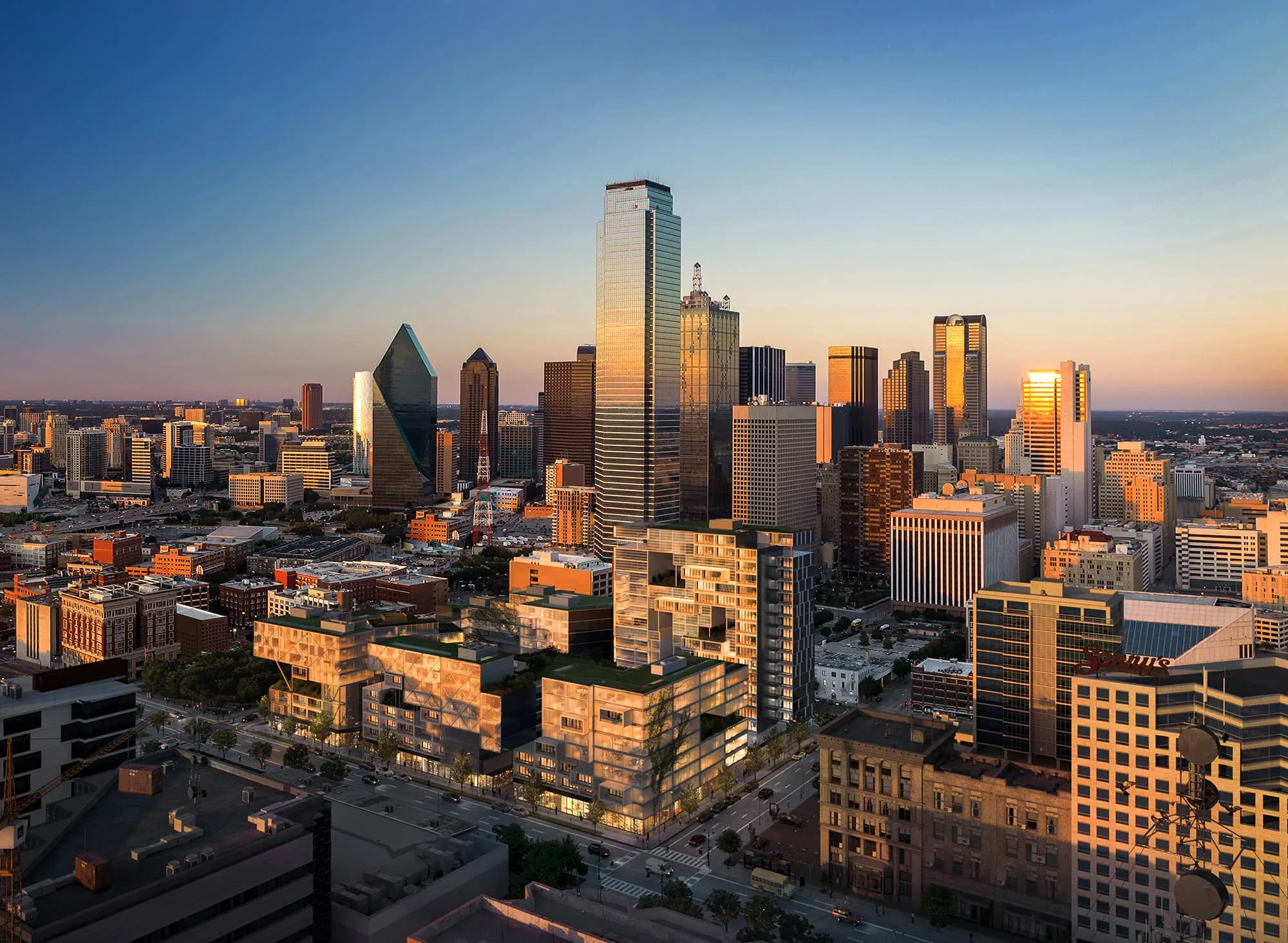 How 3D Building Renderings Brought the Re-Vision Dallas Vision to Life 1 3D Architecural Rendering Visulization Revision Dallas NoTriangle 2 1