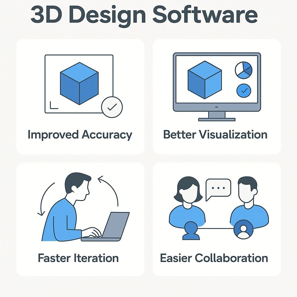 The Best 3D Product Design & Visualization Software (Free & Paid) 2 3d design software benefits infographic