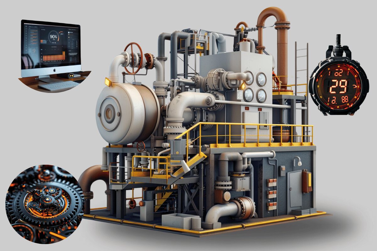 industrial image representing faster process time with  industrial rendering