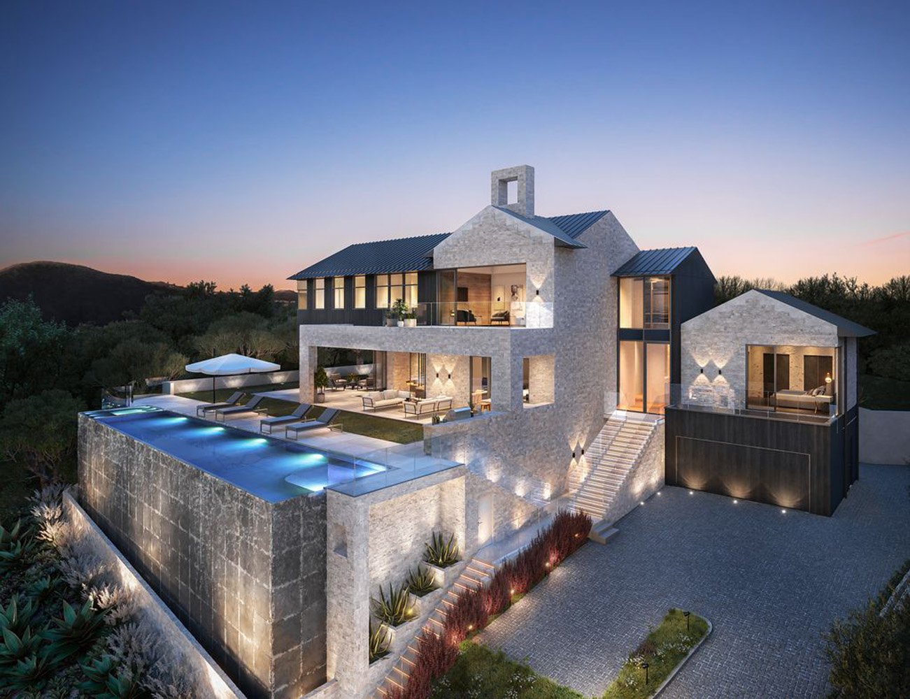 Ashdale Ave Bell Air 3d architectural rendering in Los Angeles