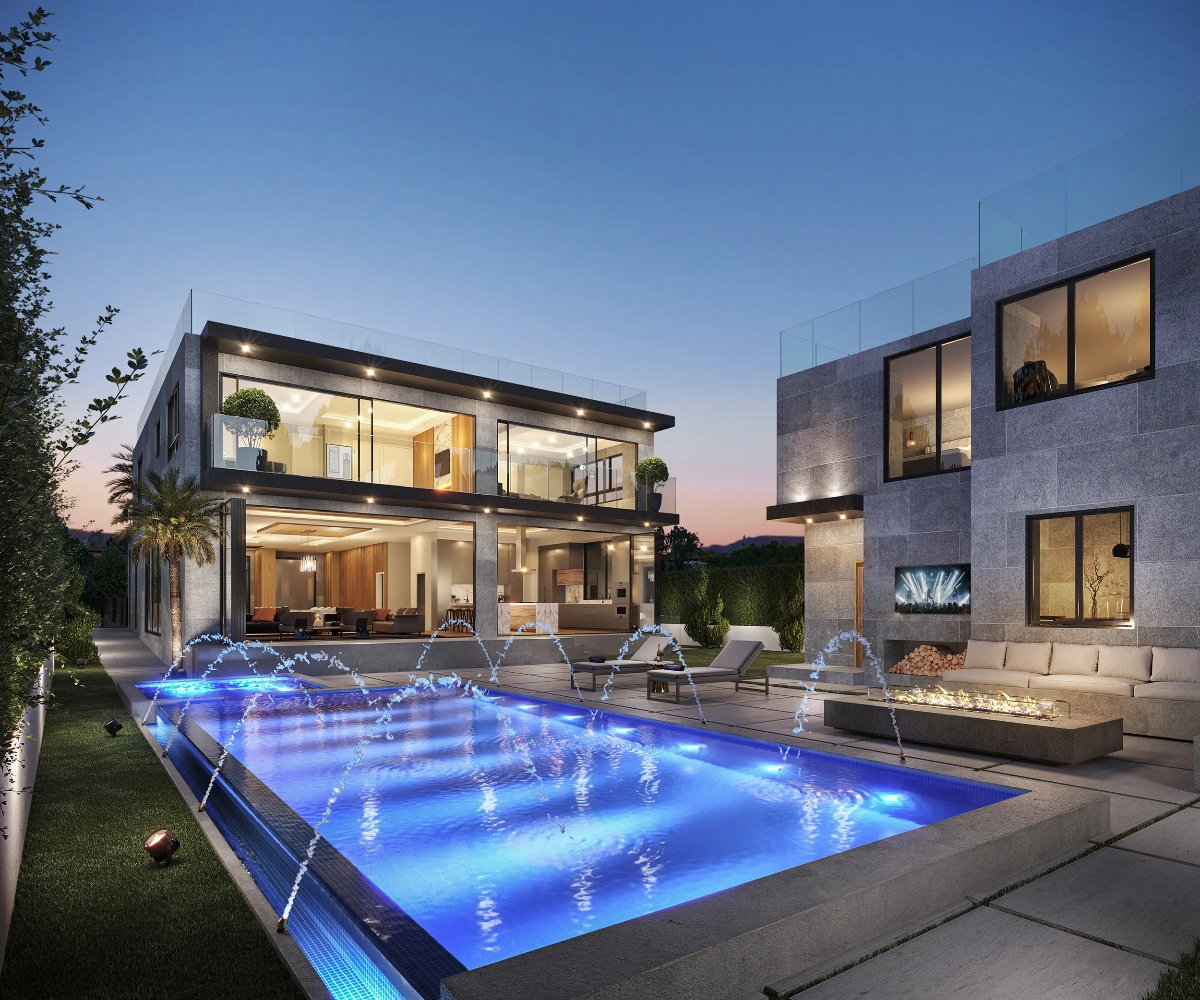Serenity Residence, Santa Monica: A Cinematic 3D Animation 2 Serenity residence in santa monica back exterior