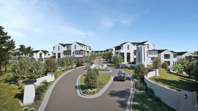 rendering of a suburb